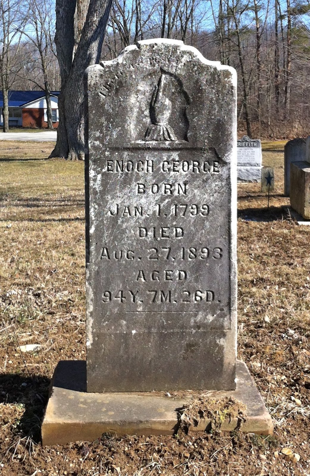 Gravestoned: “Familiar all his life with a timbered country”