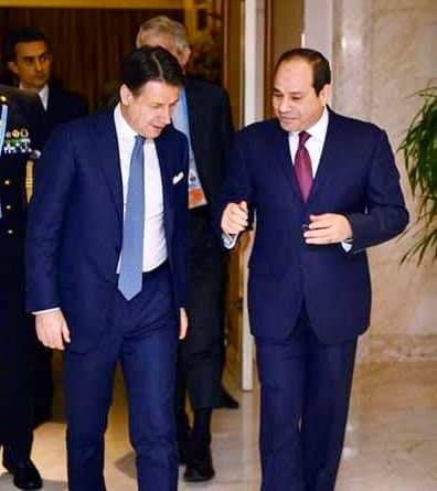 أجرى السيد الرئيس عبد الفتاح السيسي اليوم اتصالاً هاتفياً مع رئيس الوزراء الإيطالي جوزيبي كونتي.