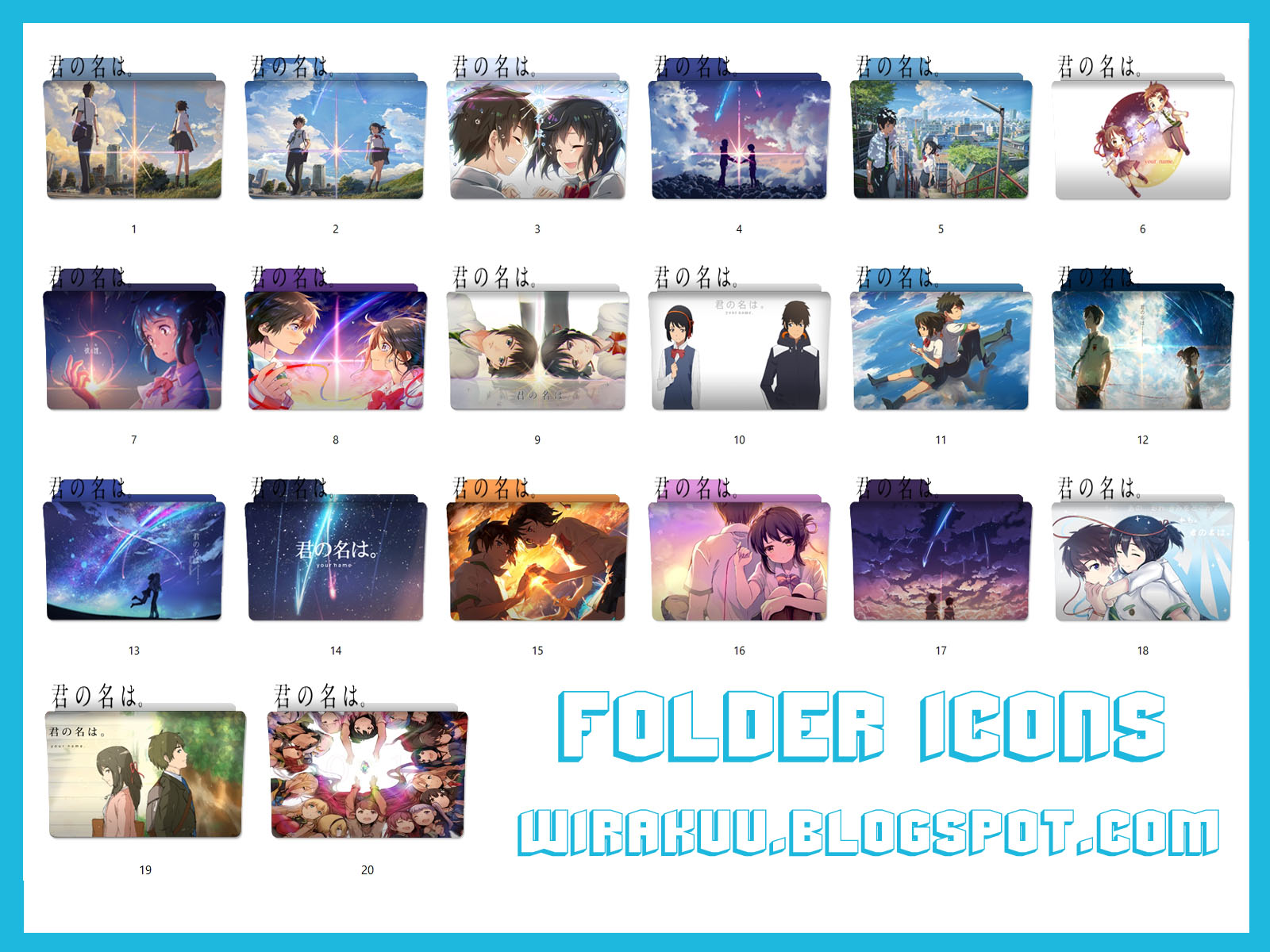Download Folder Icons Anime Kimi No Na Wa Wirakuu Free Get Wallpaper Folder Icons Anime Kimi No Na Wa Wirakuu For iPhone Free