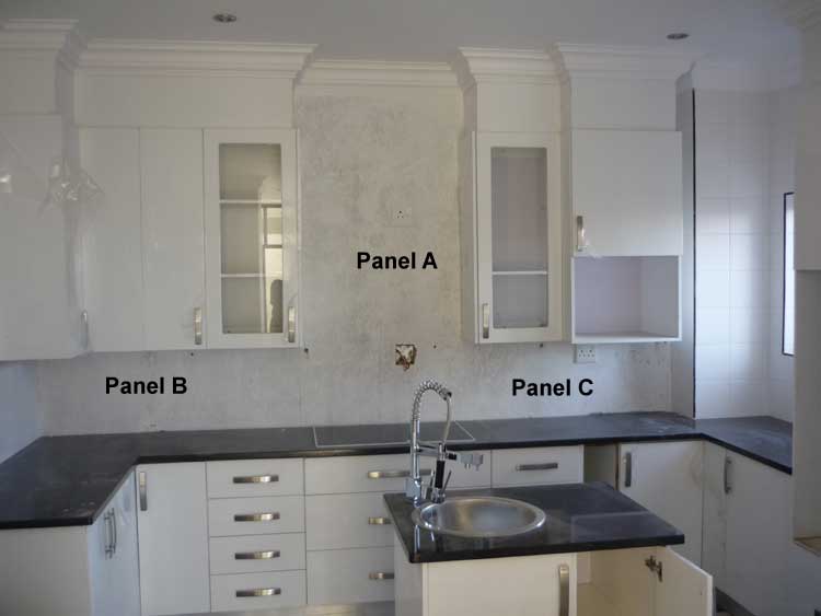 How to measure the splashback panels yourself