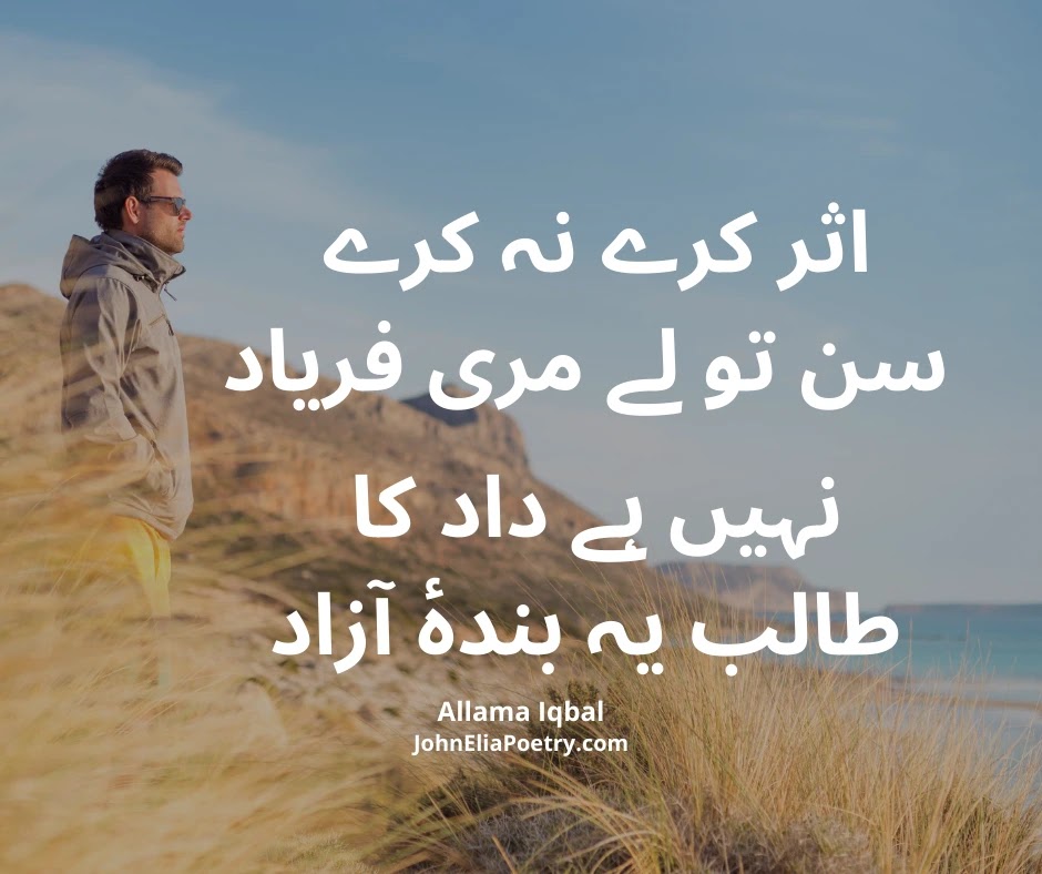 اثر کرے نہ کرے سن تو لے مری فریاد اثر کرے نہ کرے سن تو لے مری فریاد