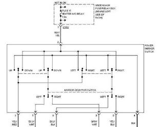 Download 1997 Honda Civic System Wiring Diagrams Power Mirror Circuit PDF