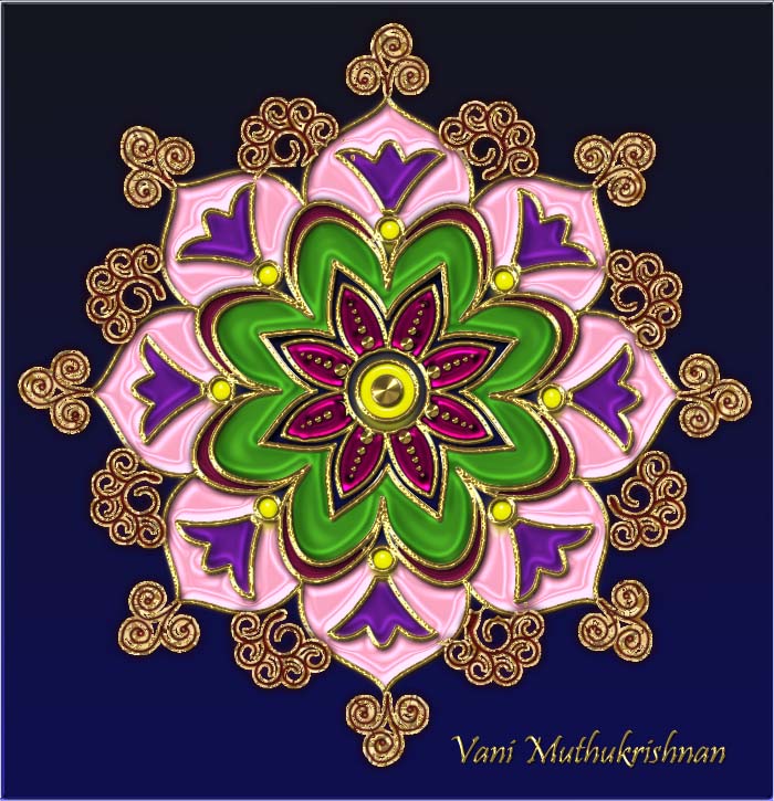 My Kolam: Simple rangoli