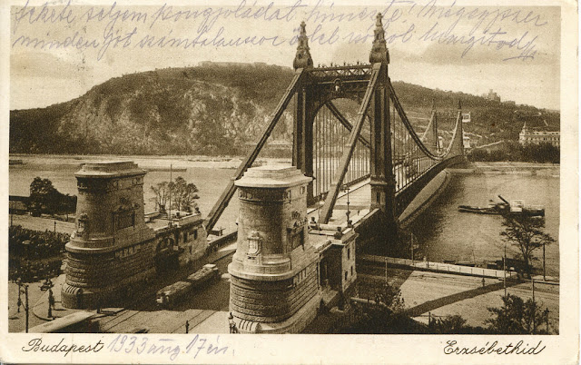 What Did Elisabeth Bridge, Budapest Look Like  in 1933 