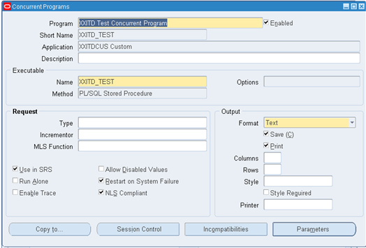 OracleAppsBuzz: Calling Concurrent Program from Menu