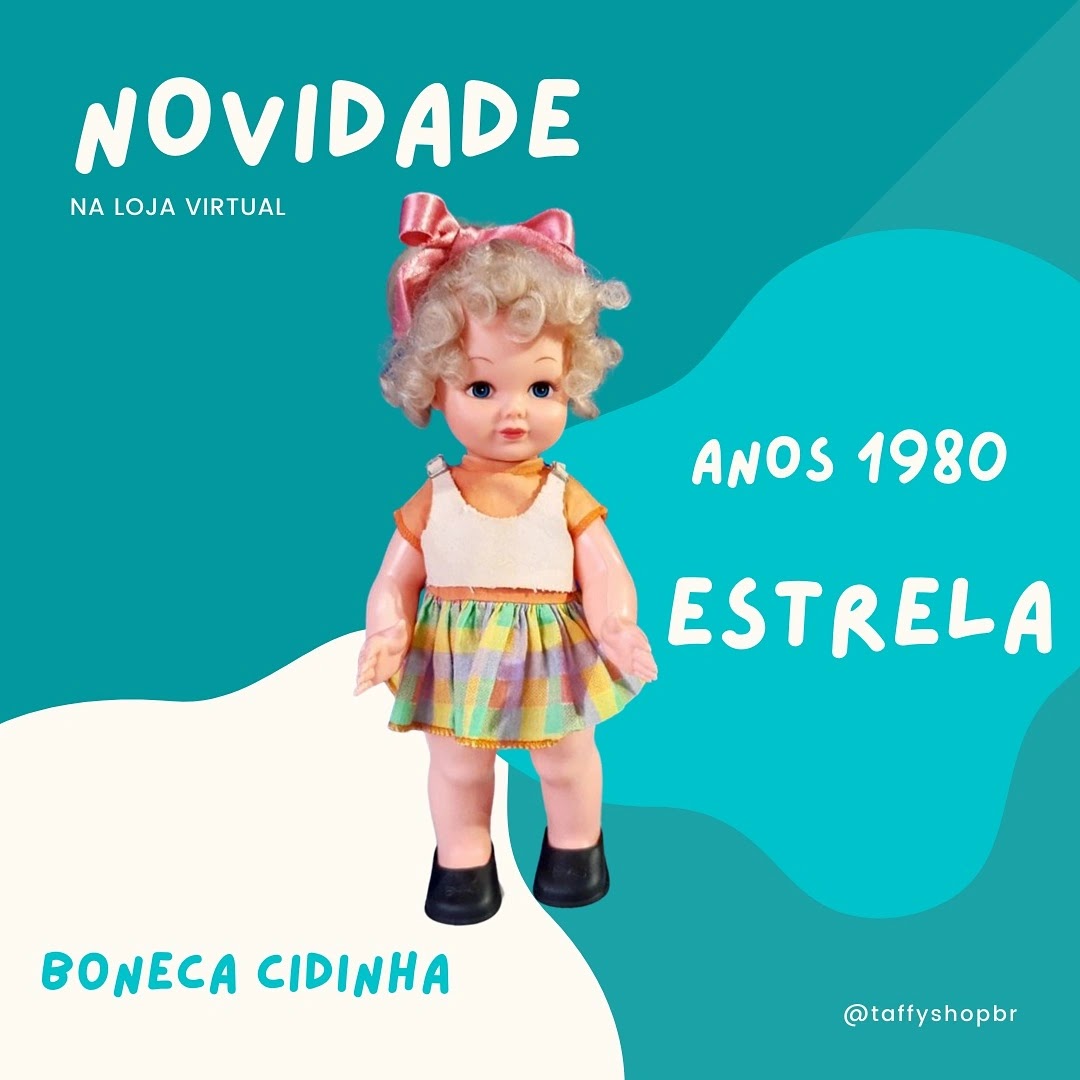 Antiga Boneca Cidinha Estrela Anos 80 Roupa Sapato Original - R