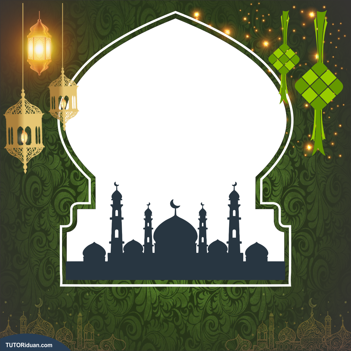 Desain Twibbon Idul Fitri 1442 H Siap EDIT Format