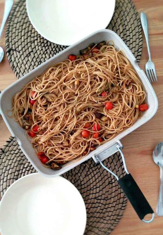 Receta de espaguetis integrales con verduras ¡Sanos, ricos y saludables!