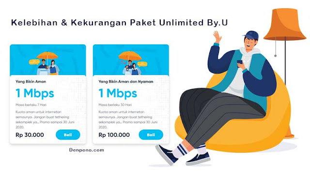 Kelebihan dan Kekurangan Paket Unlimited 1Mbps Telkomsel By.U