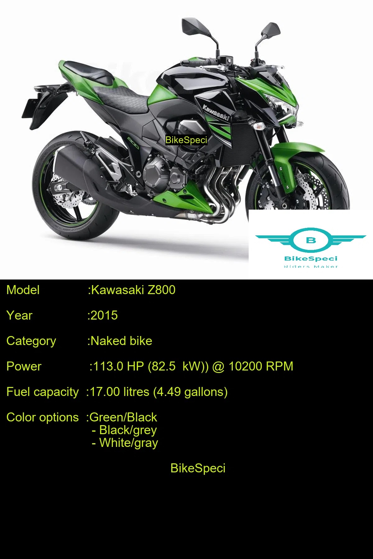 Kawasaki Z800 | Price, Photos, Millage, Speed, Colours etc | | Price, Photos, Speed, Colours etc.