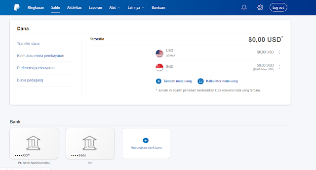 cara menambahkan rekening ovo ke akun paypal