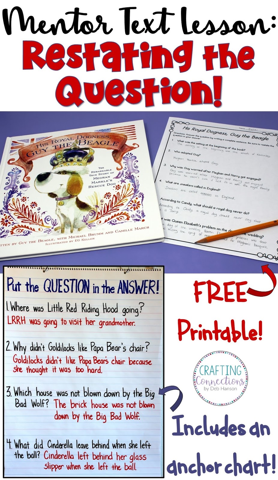 Restating the Question in the Answer (Freebie included Intended For Restating The Question Worksheet