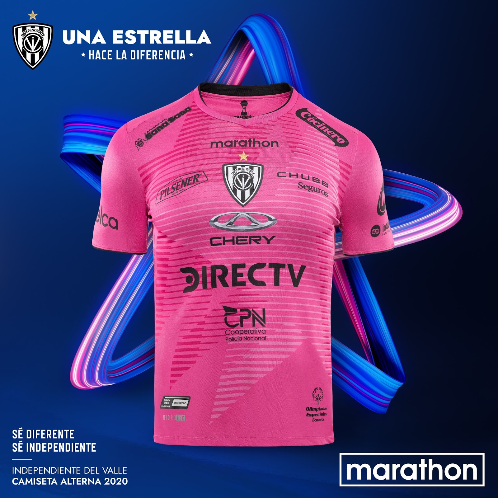 Marathon lança as novas camisas do Independiente del Valle Show de
