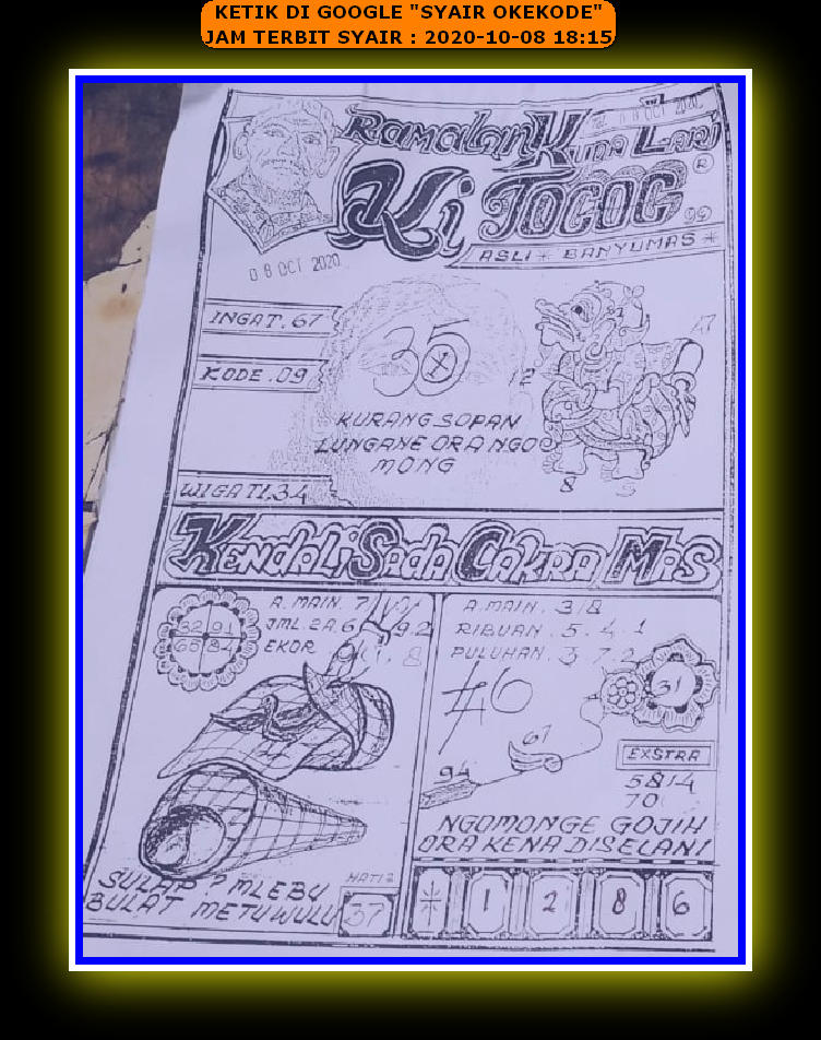 1 New Message Kode Syair Hongkong 8 Oktober 2020 Forum Syair Togel Hongkong Singapura Sydney