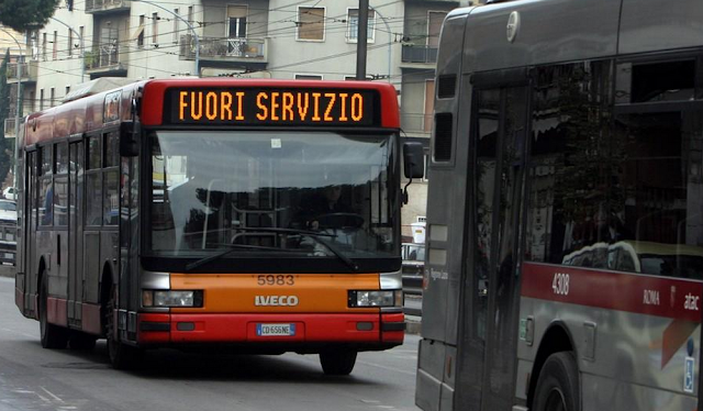 Roma: Lunedì 24 sciopero dei mezzi pubblici