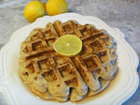 Lemon Sour Cream Waffles - Throw a Mother's Day Brunch.  These are the easiest and most luscious waffles!  Slice of Southern