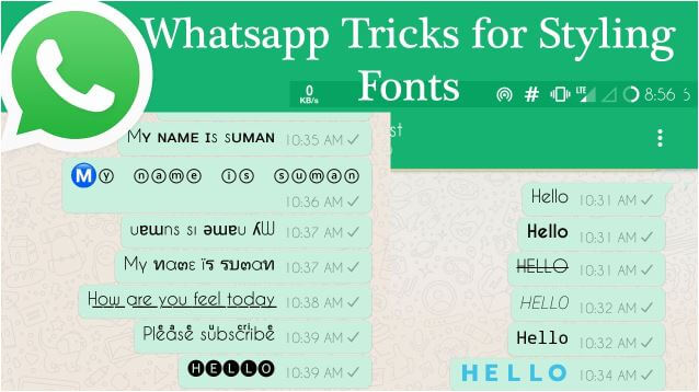 كيفية تغيير خط كتابة رسائل الواتس اب وجعله جذابا