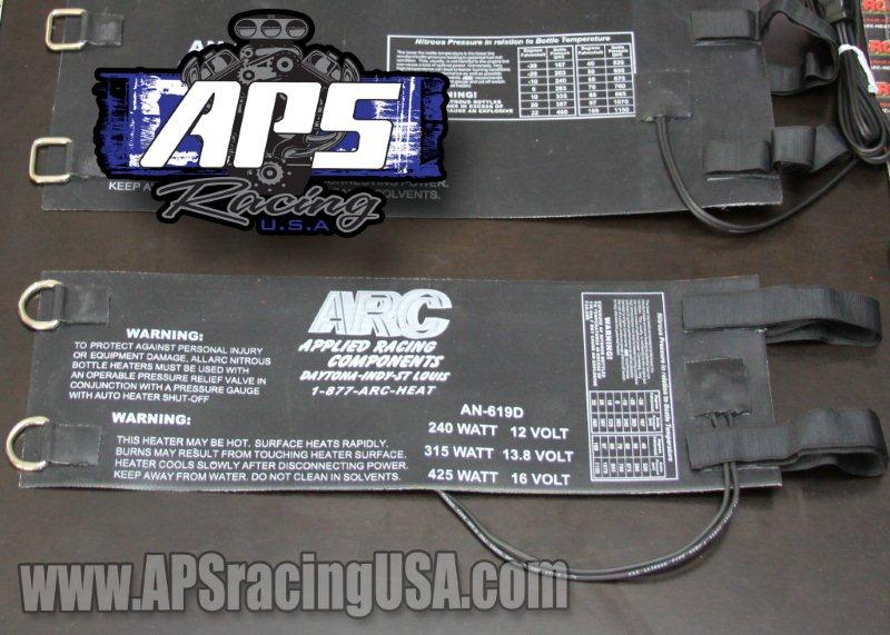ARC Nitrous Bottle Brackets, Warmers & Pressure Control Systems APS