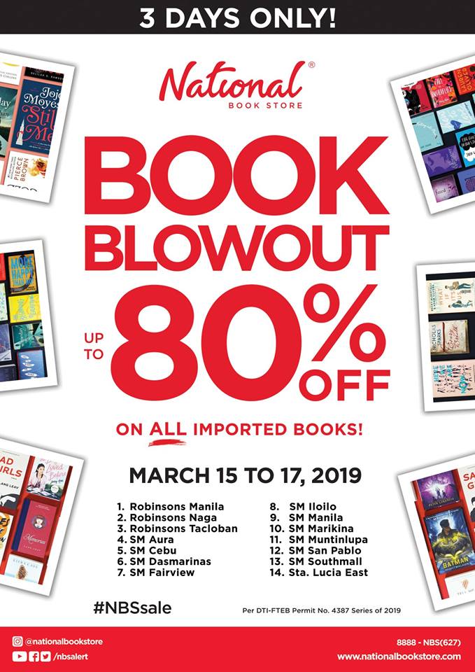 Manila Shopper National Book Store Book Blowout SALE Mar 1517 2019