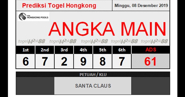 PREDIKSI HONGKONG POOLS 08 DESEMBER 2019 Prediksi Togel Jitu