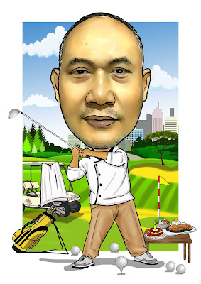 karikatur golf