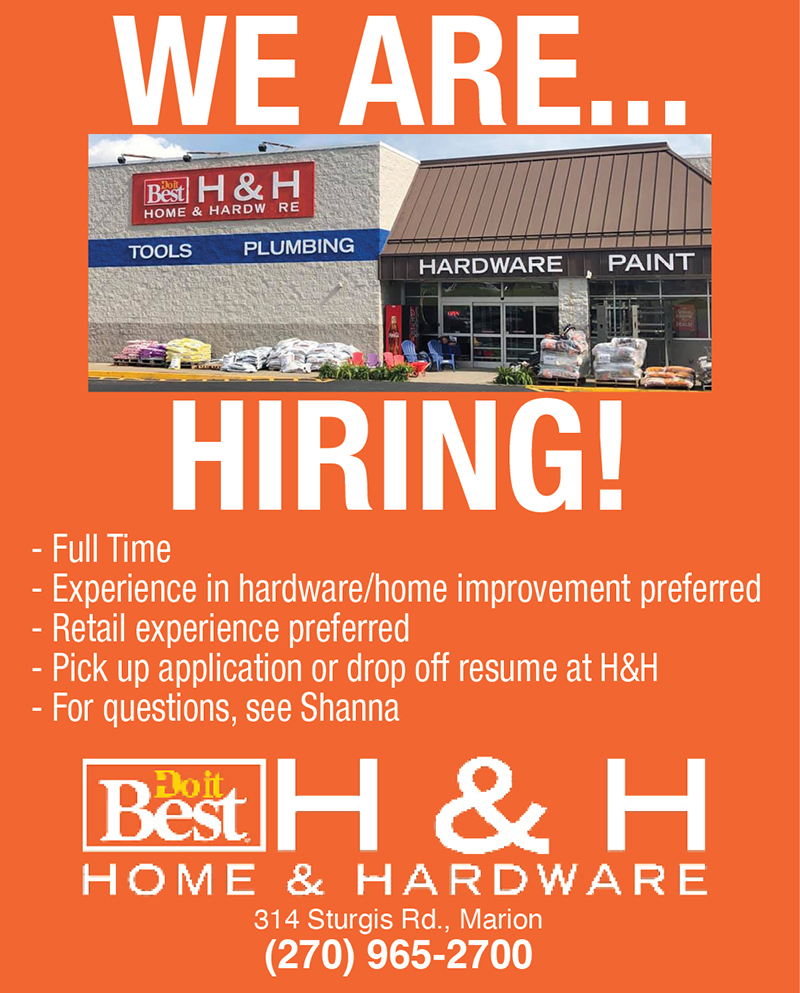 The Press Online H&H Home &. Hardware hiring