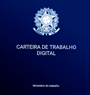 A foto mostra a nova carteira digital do trabalhador brasileiro.