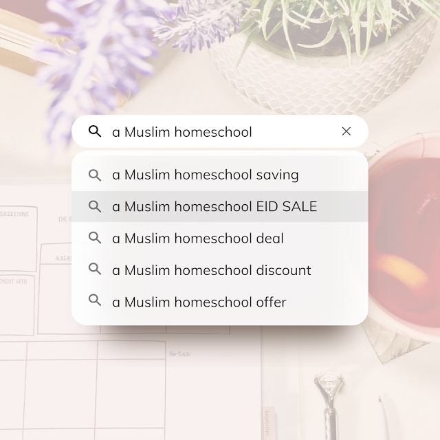 A Muslim Homeschool's E'id Sale