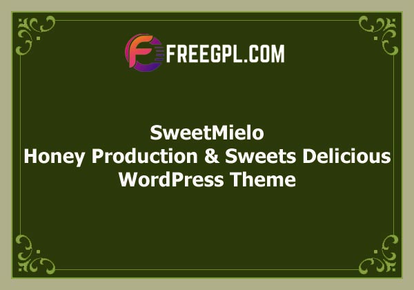 SweetMielo - Honey Production and Sweets Delicious WordPress Theme Nulled Download Free
