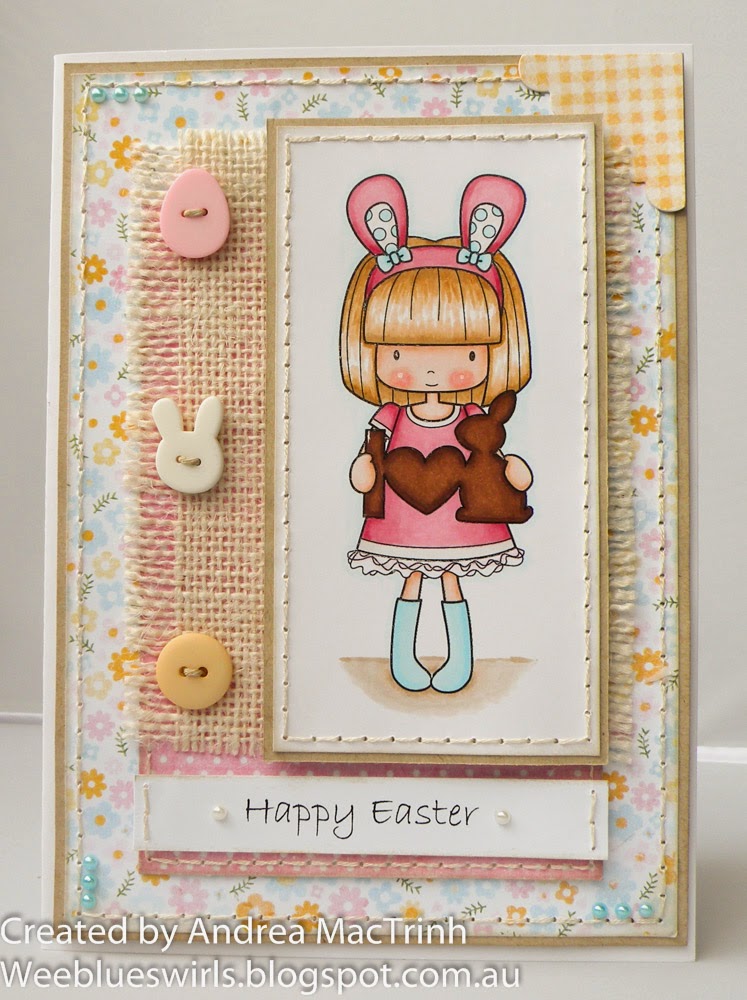 Whimsie Doodles Digital Stamps Chocolate Bunnies