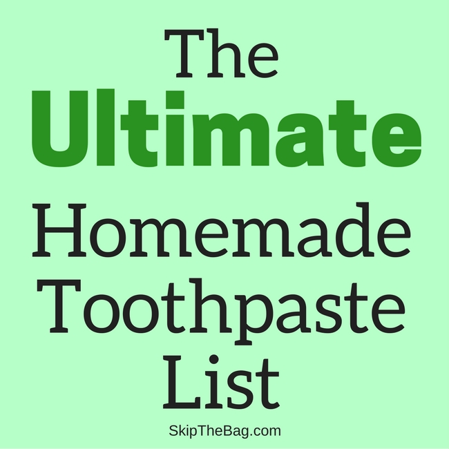 homemade and DIY toothpaste recipes