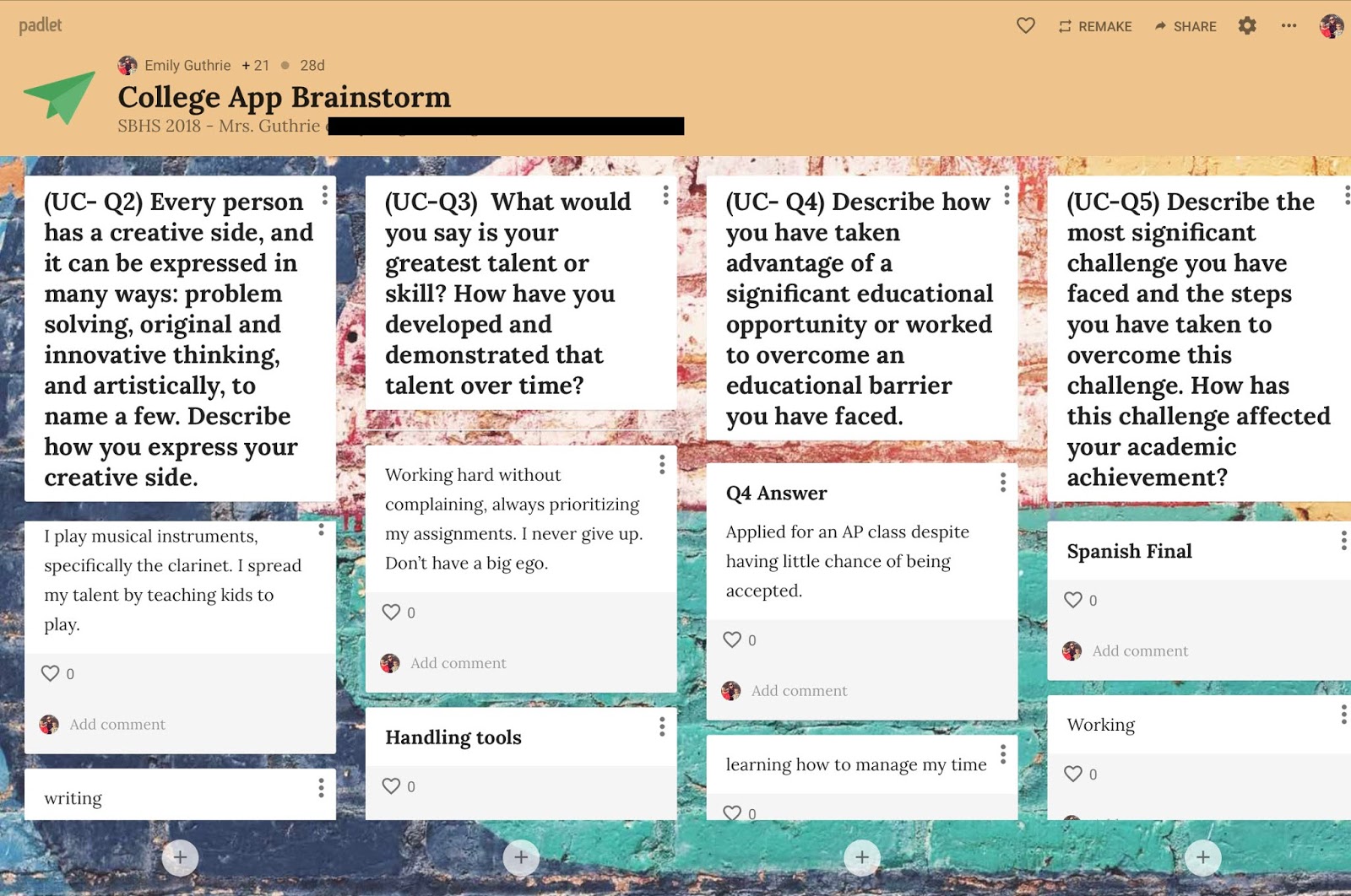 student padlet examples student padlet examples