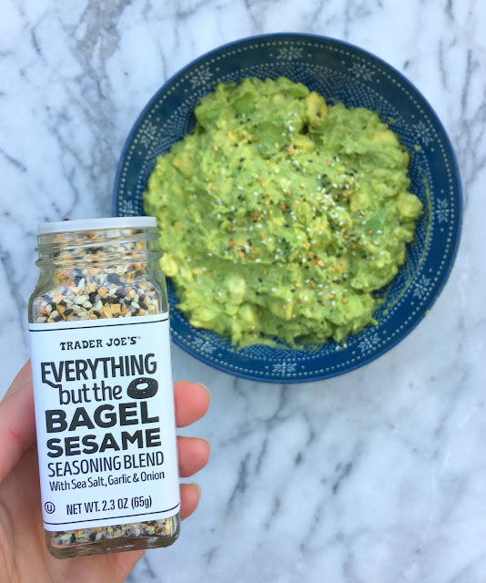 Amazing Guacamole Recipe and other Ideas for using Trader Joe's Everything but the Bagel Seasoning!