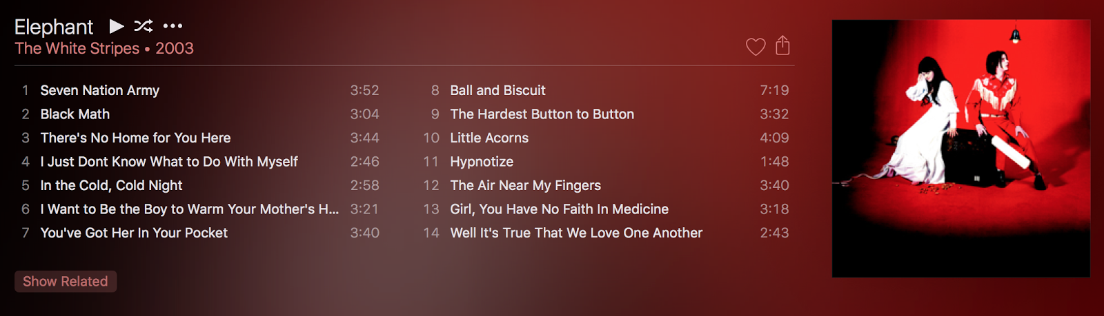 The White Stripes Elephant Itunes Plus Aac M4a Hardrivezone