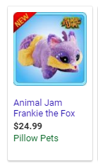 Animal jam fox pillow pet deals
