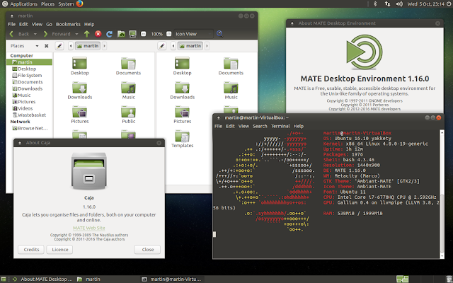 Ubuntu MATE 1610 with MATE116