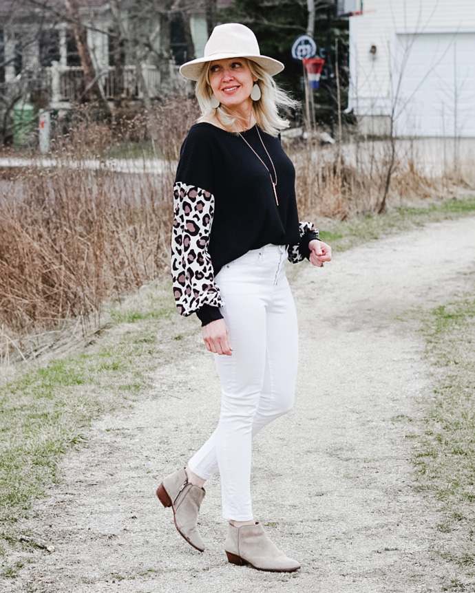 Leopard Sleeve Top + TFF Linkup - Doused in Pink