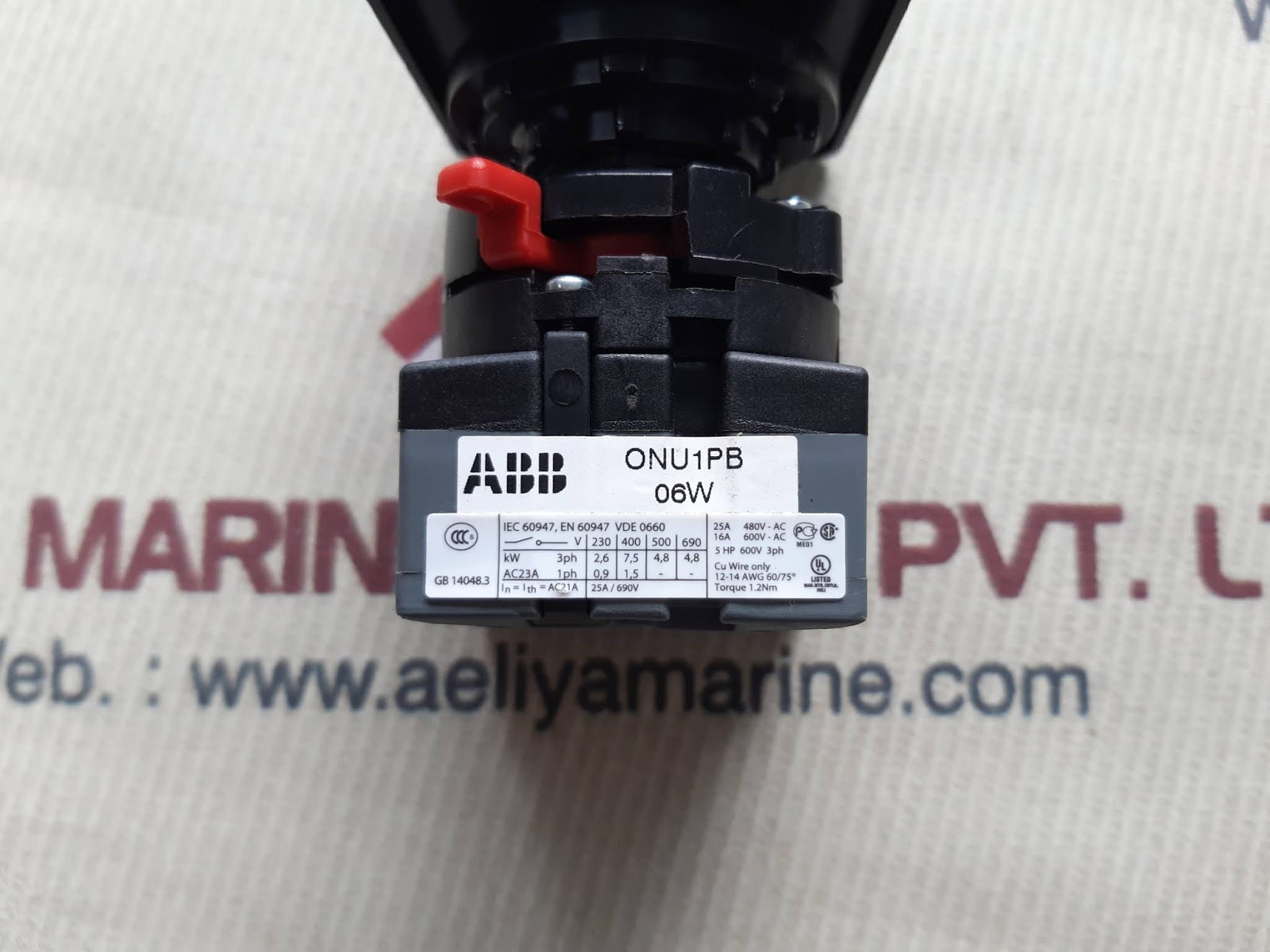 ABB ONU1PB CAM SWITCH 06W - Aeliya Marine