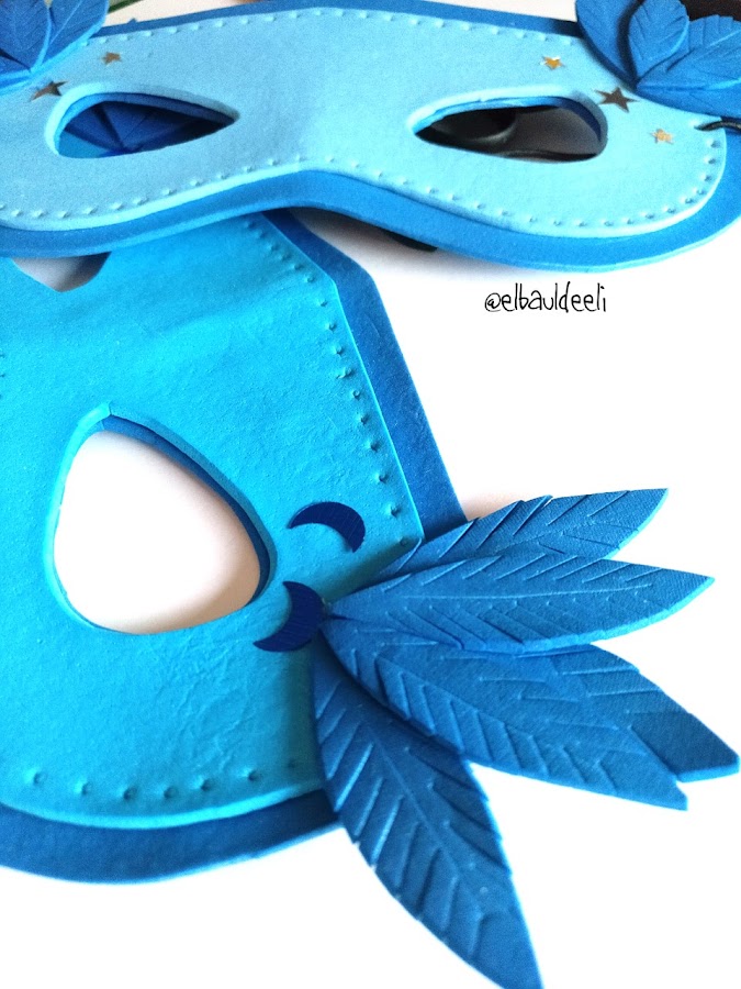 máscaras, goma eva, foamy, disfraz