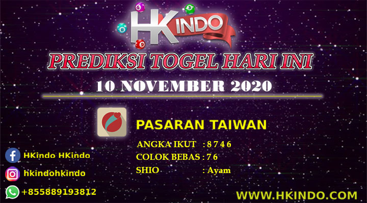 PREDIKSI TOGEL TAIWAN HARI INI 10 NOVEMBER 2020