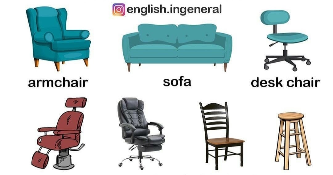 K Karthik Raja's Knowledge Library Types of Chairs English Learning