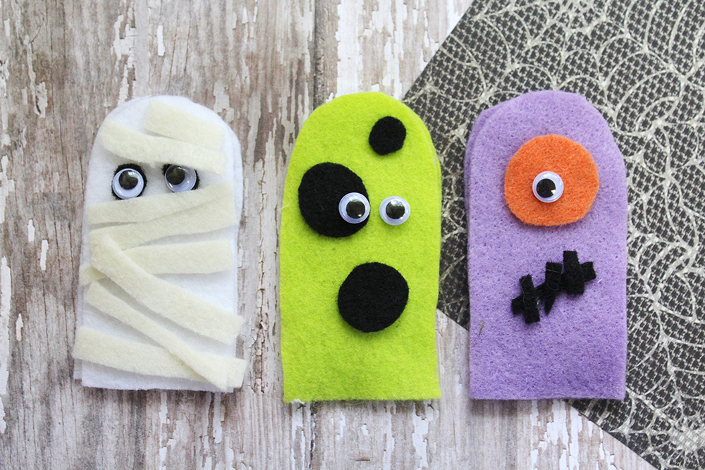 Southern Mom Loves Halloween Felt Finger Puppets Craft