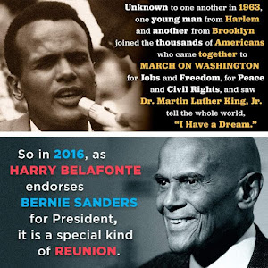 <b><a href="https://www.youtube.com/watch?v=NunNrElCRD">Harry Belafonte for Bernie Sanders</a></b>!