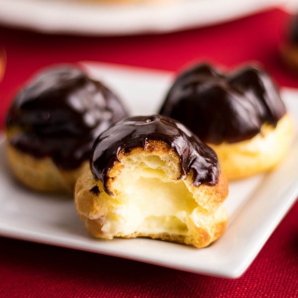 Eclairs & Cream Puffs - Valentine's Day Mini Desserts