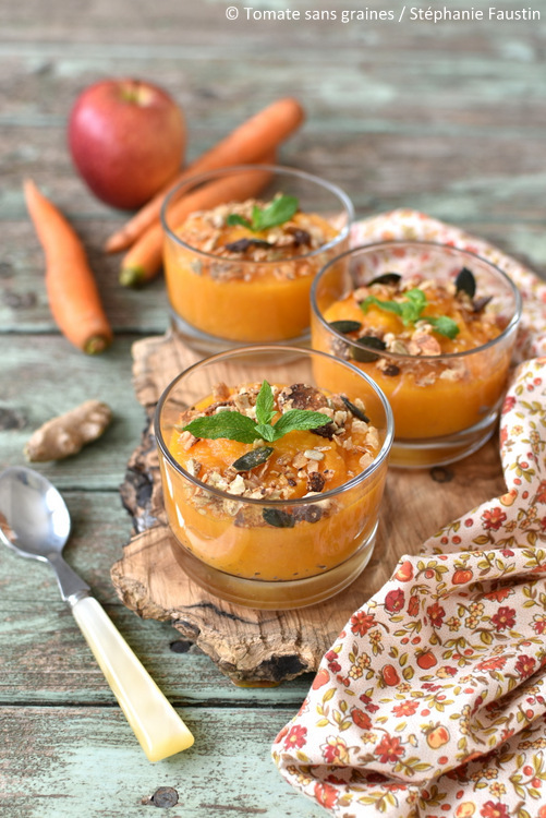 Compote de pomme, carote et gingembre à l'Omnicuiseur Vitalité