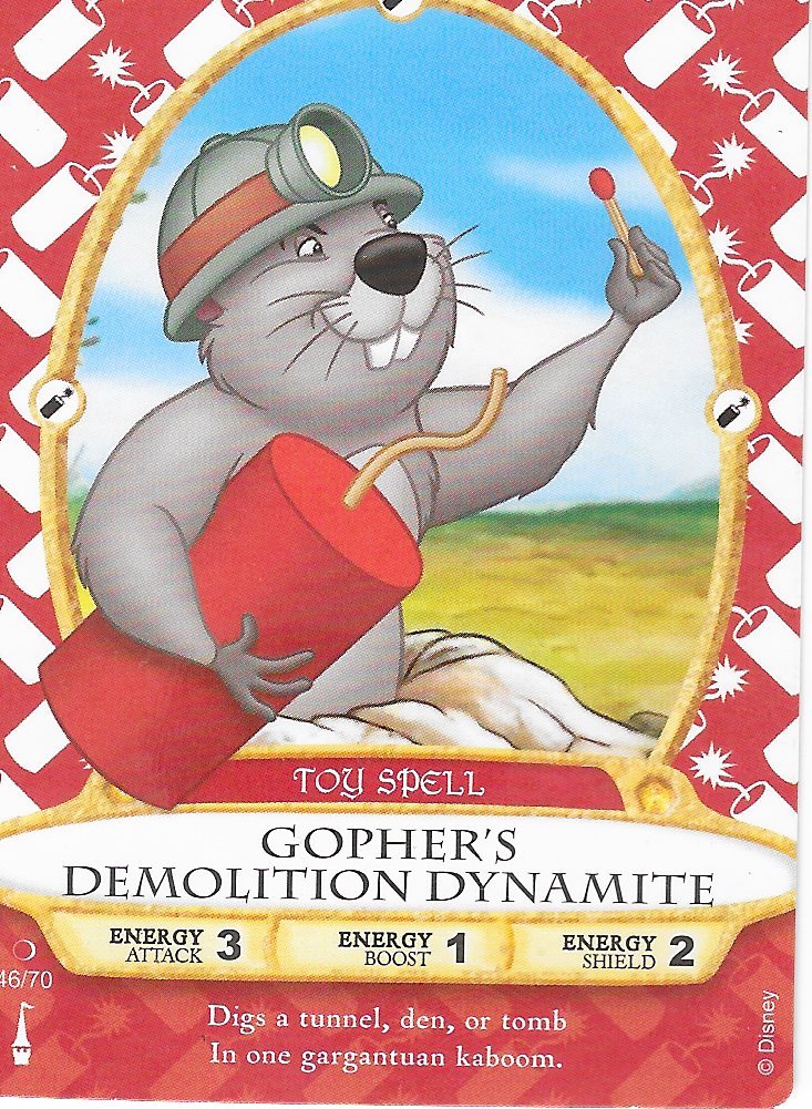 Gopher's Demolition Dynamite Spell Card 56/70