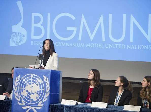 Danish Princess Marie attended the opening of Birkerød Gymnasium Model United Nations Conference 2017 (BIGMUN) at Birkerød Gymnasium