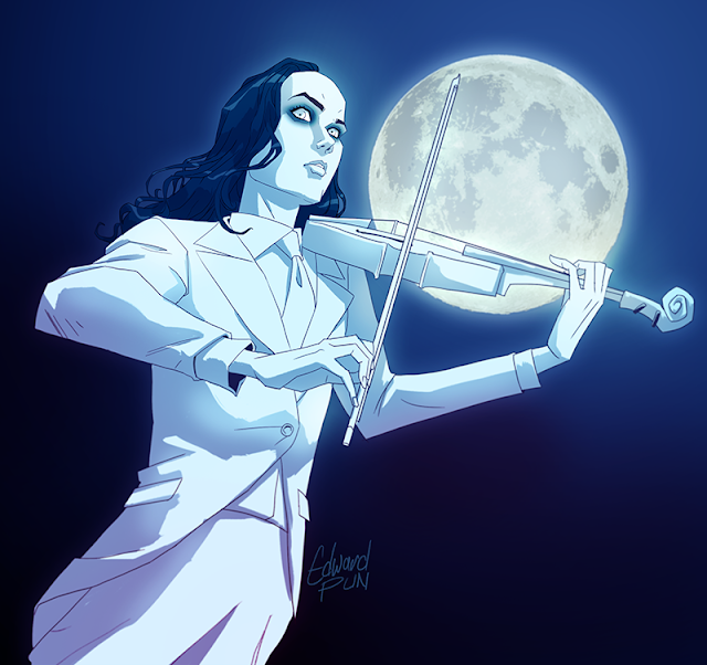 Edward Pun art blog The White Violin