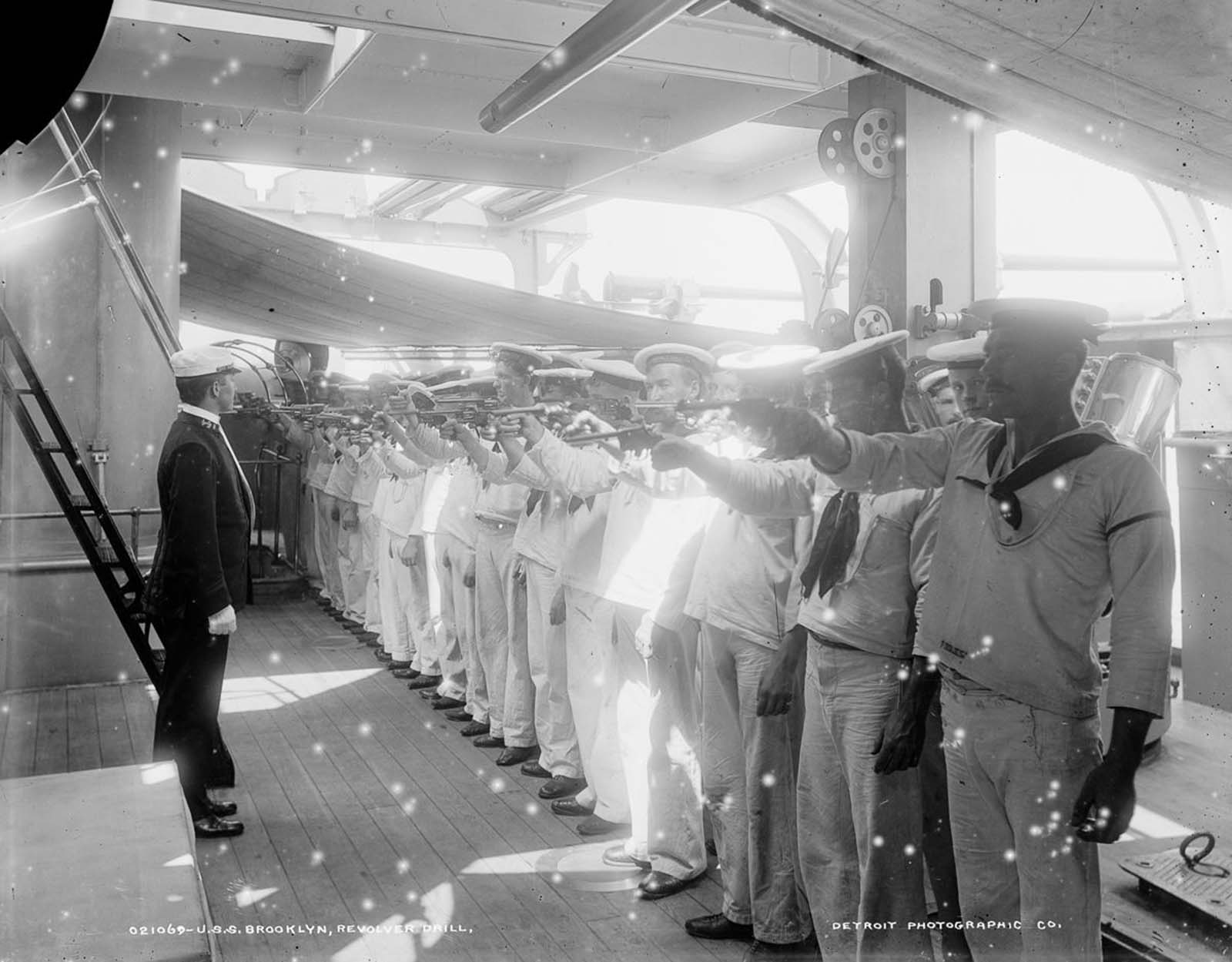 USS Brooklyn 1896 vintage photographs