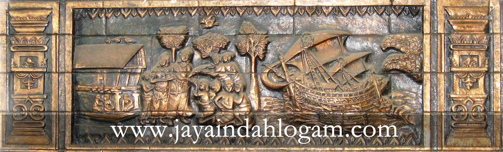  RELIEF, relief logam tembaga kuningan